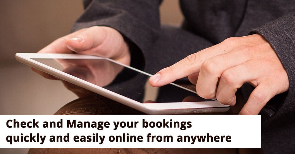 Manage online bookings anywhere 