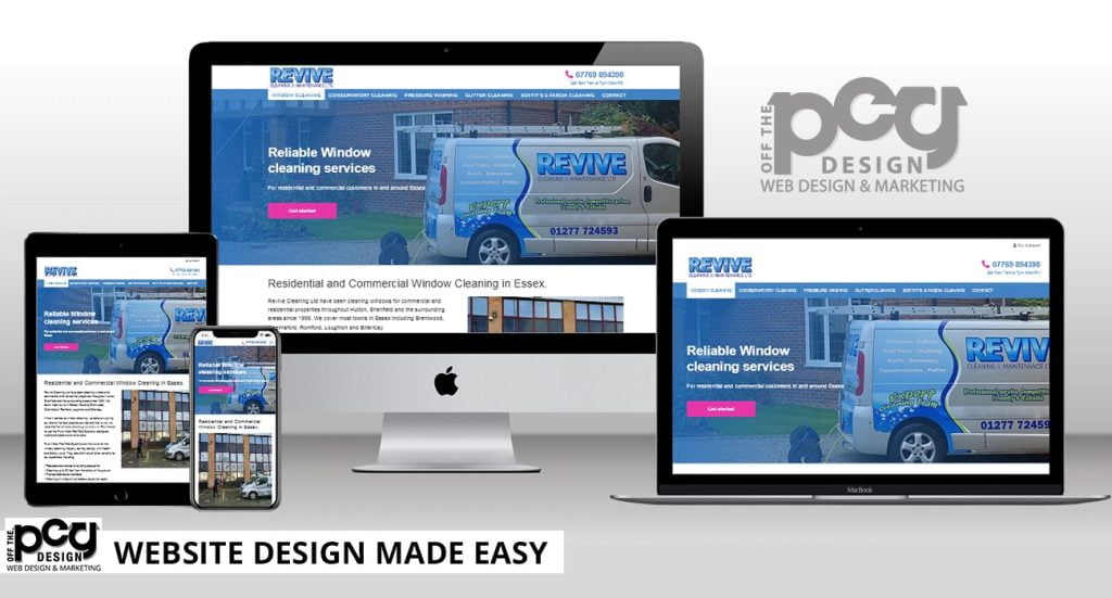 Window cleaning website design essex